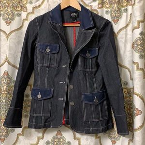 Goode Rider denim courderoy riding jacket, retro
